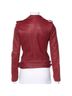 IRO 100% Lambskin 100% Rayon Burgundy Leather Jacket Size M - photo 6