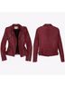 IRO 100% Lambskin 100% Rayon Burgundy Leather Jacket Size M - photo 7