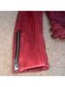 IRO 100% Lambskin 100% Rayon Burgundy Leather Jacket Size M - photo 9