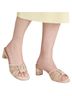 Dolce Vita Print Multi Color White Tan Heels Size 8 - photo 1