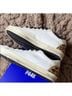 P448 100% Leather White Brown Sneakers Size 8 - photo 8