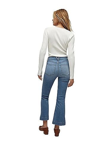 Veronica Beard Carson Ankle Flare Jeans (view 2)