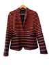 Akris Punto Stripes Blue Orange Blazer Size 4X - photo 1