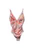 Cupshe Floral Pink One Piece Swimsuit Size M - photo 5
