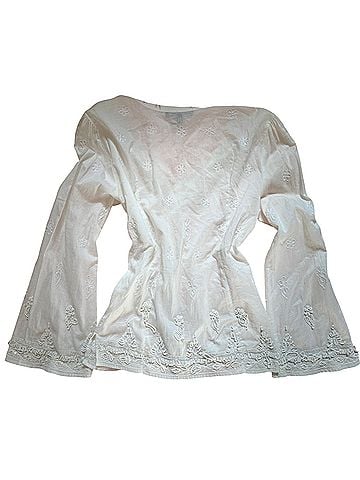 Lafayette 148 New York Long Sleeve Blouse (view 2)