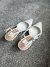 Dolce Vita 100% Leather White Heels Size 7 - photo 9
