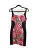 Boston Proper Floral Zebra Print Multi Color Cocktail Dress Size 10 - photo 2