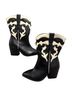 Torrid Black White Boots Size 9 1/2 - photo 1