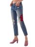 Levi's 100% Cotton Floral Blue Jeans Size 25 - photo 1
