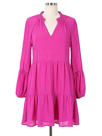 Vince Camuto Arresting Orchid Tiered Dress Casual Dress (view 1)