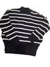 Sézane Stripes White Blue Pullover Sweater Size XXS - photo 1