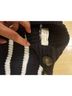Sézane Stripes White Blue Pullover Sweater Size XXS - photo 3