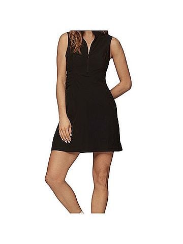 Anthropologie Daily Practice Shirred Mini Dress Casual Dress (view 1)