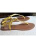 Ralph Lauren Yellow Brown Sandals Size 7 1/2 - photo 8