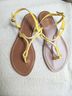 Ralph Lauren Yellow Brown Sandals Size 7 1/2 - photo 5
