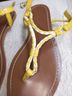 Ralph Lauren Yellow Brown Sandals Size 7 1/2 - photo 12