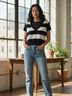Mixit Stripes Black White Vest Size M - photo 4