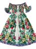 Flying Tomato Floral White Green Casual Dress Size S - photo 2