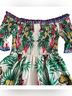 Flying Tomato Floral White Green Casual Dress Size S - photo 4