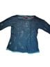 Hard Tail Blue Long Sleeve Blouse Size S - photo 4