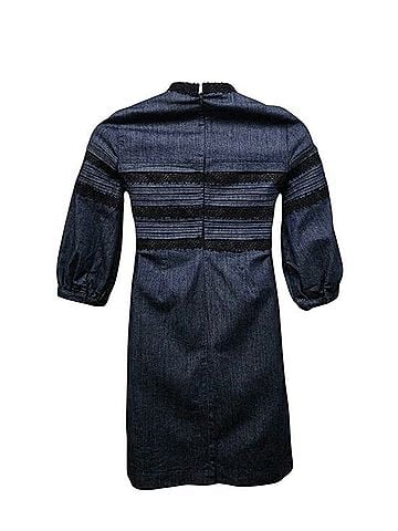 Banana Republic Denim Pintuck Dress Casual Dress (view 2)