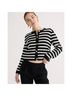 J.Crew Stripes Black White Cardigan Size S - photo 4