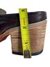 Freebird by Steven 100% Leather Camo Red Burgundy Mule/Clog Size 6 - photo 9