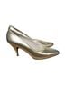 Stuart Weitzman 100% Leather Solid Gold Heels Size 7 1/2 - photo 3