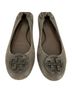 Tory Burch 100% Leather Gray Flats Size 8 1/2 - photo 3