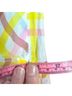 Cinq à Sept 100% Polyester Plaid White Pink Yellow Blue Orange Burgundy Casual Dress Size 6 - photo 9