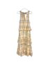 Cinq à Sept 100% Polyester Plaid White Pink Yellow Blue Orange Burgundy Casual Dress Size 6 - photo 2