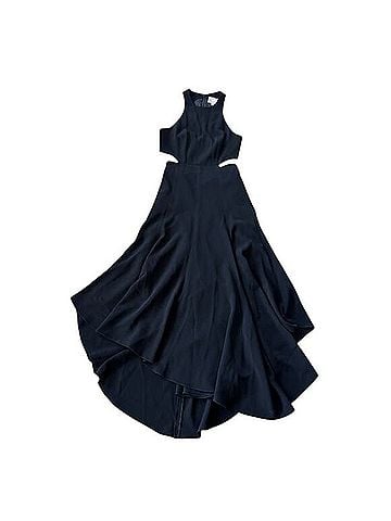 Cinq à Sept Belladonna Cutout Midi Black Cocktail Dress (view 1)