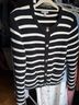 J.Crew Stripes Black White Cardigan Size S - photo 5