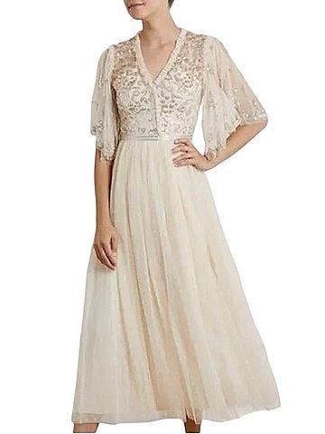 Needle & Thread Patchwork Sequin Bodice Ballerina Dress Cocktail Dress (view 1)