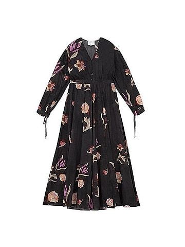 Nanushka Hazel Balloon Sleeve Maxi Casual Dress (view 1)