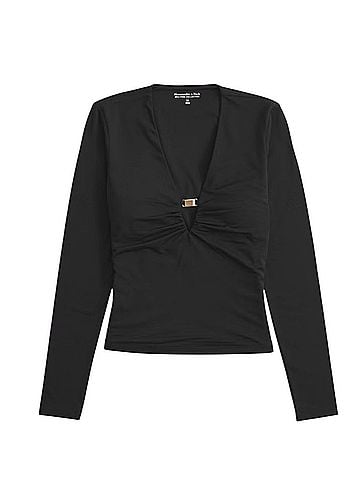 Abercrombie & Fitch Long Sleeve Blouse (view 1)