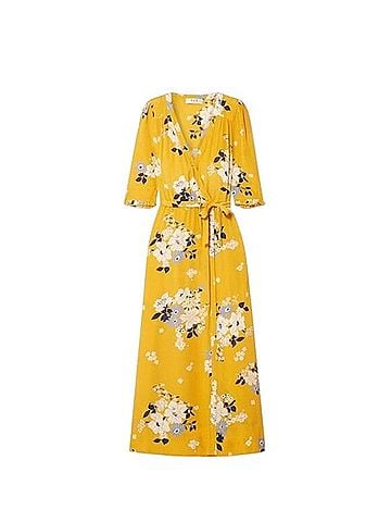 Sea New York Pia Floral Crepe de Chine Wrap Midi Casual Dress (view 1)