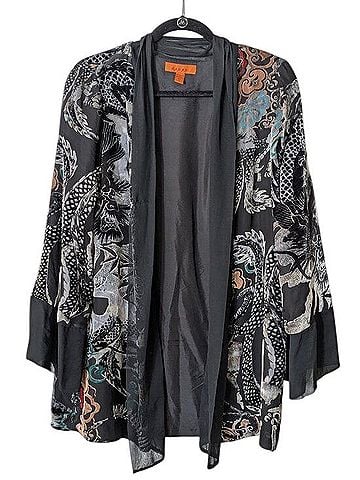 HARARI Silk Cardigan (view 1)