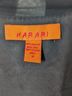 HARARI Print Black Gray Orange Silk Cardigan Size M - photo 6