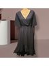 BLOOMCHIC BloomChic Solid Tie Surplice Ruffle High-Low Dress Casual Dress - photo 4