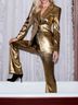 Veronica Beard 100% Polyester 100% Cupro Gold Jacket Size 0X - photo 4