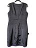 Tahari 100% Polyester 88% Polyester 2% Elastane Solid Jacquard Color Block Marled Multi Color Cocktail Dress Size M - photo 3
