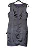 Tahari 100% Polyester 88% Polyester 2% Elastane Solid Jacquard Color Block Marled Multi Color Cocktail Dress Size M - photo 4
