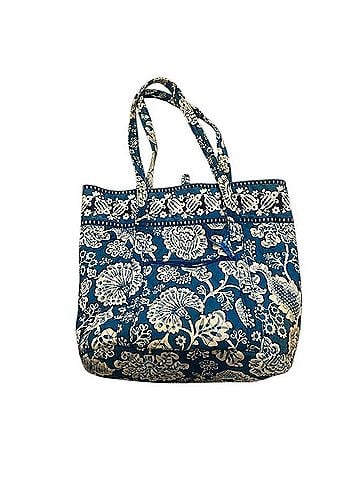 Vera Bradley Teal Blue Floral Quilted Tote Tote (view 2)