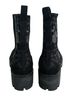 Johnny Was 100% Suede Floral Black Ankle Boots Size 9 - photo 2