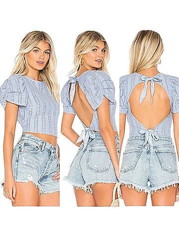 Free People Star Struck Short Sleeve Blouse (view 1)