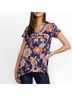 Johnny Was Floral Multi Color Short Sleeve Top Size XS - photo 3