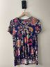 Johnny Was Floral Multi Color Short Sleeve Top Size XS - photo 7