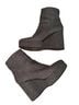 Clergerie Checkered-gingham Gray Black Ankle Boots Size 9 1/2 - photo 2