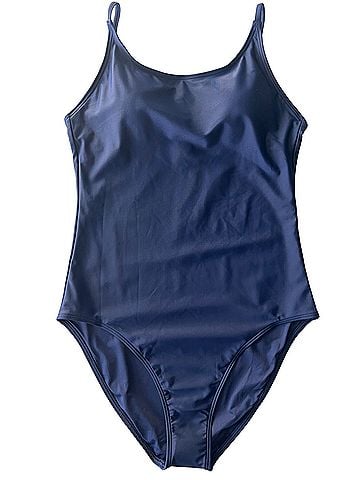 Quince Quince Italian Cami in Deep Navy One Piece Swimsuit (view 1)